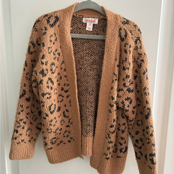 Cat & Jack Other - Cat & Jack Toddler Brown Leopard Cardigan